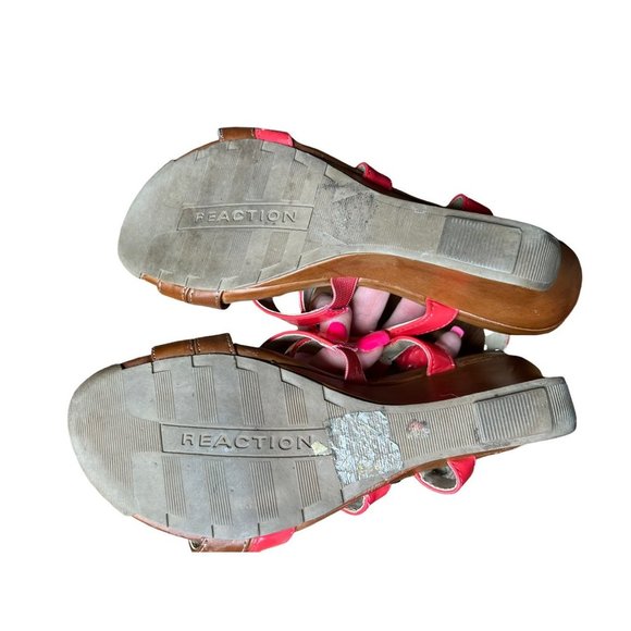 Kenneth Cole Reaction Wedge Open Toe Shoes Size 8.5 - Picture 4 of 6